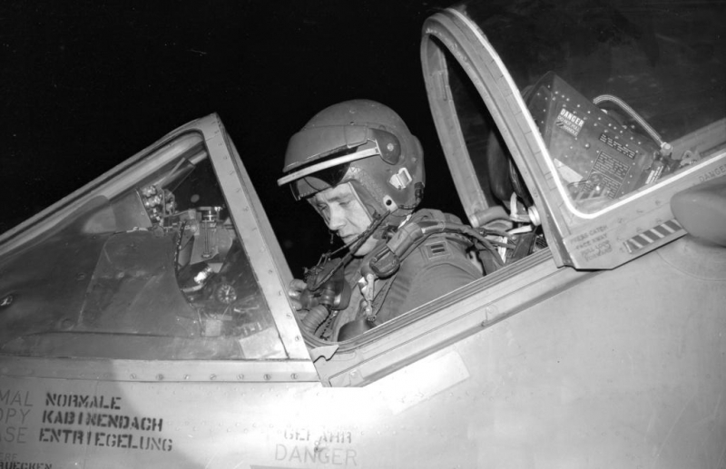 1973_jm_Cpt Bill Stegeman USAF Prepares For a Night Sortie Wildenrath