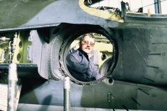1972_pm_Arfa Hancock in XW630, Sqn Hangar