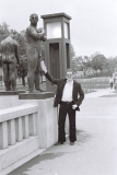 1973_pm_Arfa Gets a Refill at Vigeland Park Oslo May