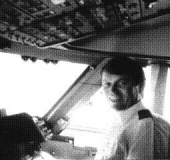 1988 Chris Parker as copilot of Cathay Pacific Airways L-1011 Tristar