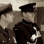 Waiting for the parade to start