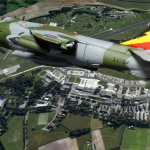 Harrier GR3 XV784 'D' over Gütersloh