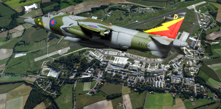 Harrier GR3 XV784 'D' over Gütersloh Harrier GR3 XV784 'D' over Gütersloh