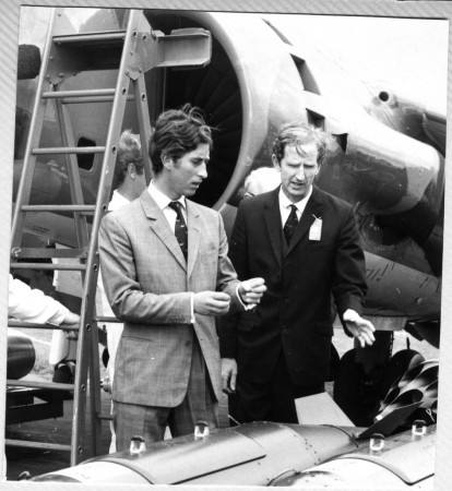 With Prince Charles, 1972